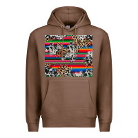 Chestnut cowhide leopard serape Premium Hoodie - RanaPortraitStore