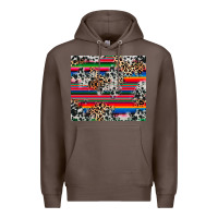 Coffee cowhide leopard serape Premium Hoodie - RanaPortraitStore