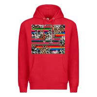 Red cowhide leopard serape Premium Hoodie - RanaPortraitStore