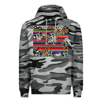 Slate Camo cowhide leopard serape Premium Hoodie - RanaPortraitStore