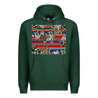 Sports Green cowhide leopard serape Premium Hoodie - RanaPortraitStore