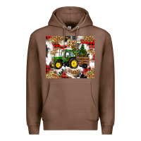 Chestnut christmas farm tractor Premium Hoodie - RanaPortraitStore