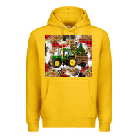 Lemon christmas farm tractor Premium Hoodie - RanaPortraitStore