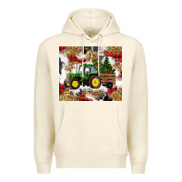 Sandshell christmas farm tractor Premium Hoodie - RanaPortraitStore