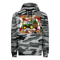 Slate Camo christmas farm tractor Premium Hoodie - RanaPortraitStore