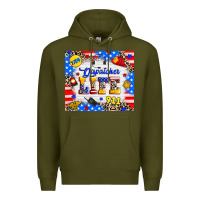 Army Green dispatcher life Premium Hoodie - RanaPortraitStore