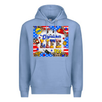 Colony Blue dispatcher life Premium Hoodie - RanaPortraitStore