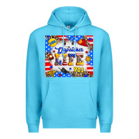 Ocean Blue dispatcher life Premium Hoodie - RanaPortraitStore