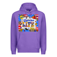 Purple dispatcher life Premium Hoodie - RanaPortraitStore