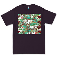 Plum christmas magic pattern Premium Tee - CowhideDigitalArt