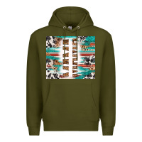 Army Green customized mama Premium Hoodie - RanaPortraitStore