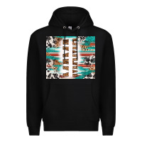 Black customized mama Premium Hoodie - RanaPortraitStore