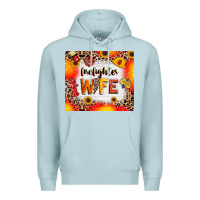 Blue Mist firefighter wife Premium Hoodie - RanaPortraitStore