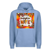 Colony Blue firefighter wife Premium Hoodie - RanaPortraitStore