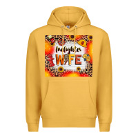 Mustard firefighter wife Premium Hoodie - RanaPortraitStore