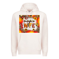 Pale Pink firefighter wife Premium Hoodie - RanaPortraitStore