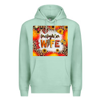 Seafoam firefighter wife Premium Hoodie - RanaPortraitStore