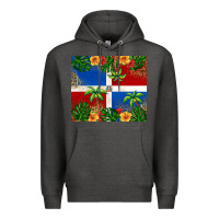 Charcoal Heather dominican republic Premium Hoodie - RanaPortraitStore