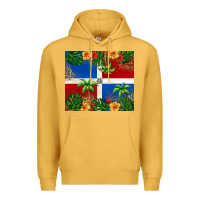 Mustard dominican republic Premium Hoodie - RanaPortraitStore