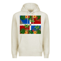 Oatmeal Heather dominican republic Premium Hoodie - RanaPortraitStore
