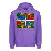 Purple dominican republic Premium Hoodie - RanaPortraitStore
