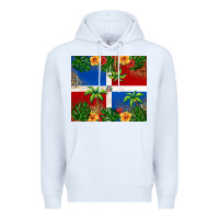 White dominican republic Premium Hoodie - RanaPortraitStore