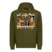 Army Green football Premium Hoodie - RanaPortraitStore