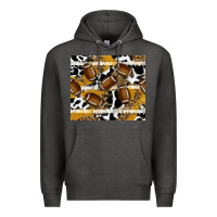 Charcoal Heather football Premium Hoodie - RanaPortraitStore