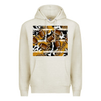 Oatmeal Heather football Premium Hoodie - RanaPortraitStore