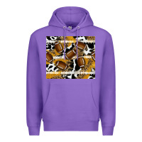 Purple football Premium Hoodie - RanaPortraitStore
