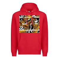 Red football Premium Hoodie - RanaPortraitStore