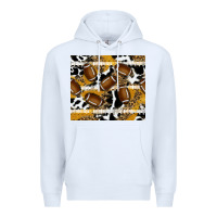 White football Premium Hoodie - RanaPortraitStore