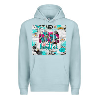 Blue Mist hair hustler Premium Hoodie - RanaPortraitStore