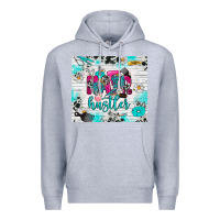 Heather Grey hair hustler Premium Hoodie - RanaPortraitStore
