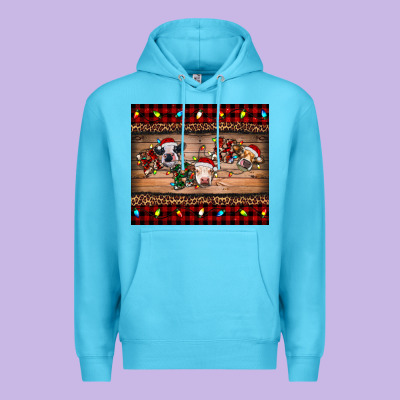 Premium Hoodie hohoho christmas cows