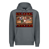 Rock hohoho christmas cows Premium Hoodie - RanaPortraitStore