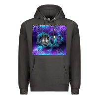 Smoke for the love of the wolves Premium Hoodie - RanaPortraitStore