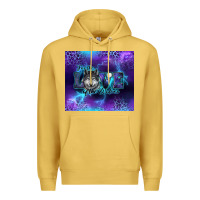 Antique Gold for the love of the wolves Premium Hoodie - RanaPortraitStore