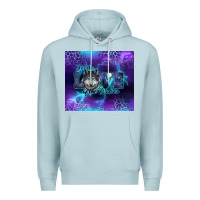 Blue Mist for the love of the wolves Premium Hoodie - RanaPortraitStore