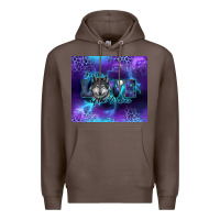 Coffee for the love of the wolves Premium Hoodie - RanaPortraitStore