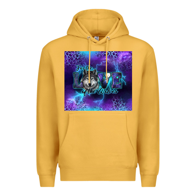 For The Love Of The Wolves Premium Hoodie by RanaPortraitStore | Teevron