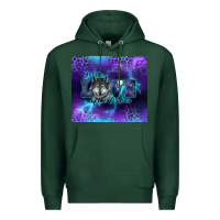Sports Green for the love of the wolves Premium Hoodie - RanaPortraitStore