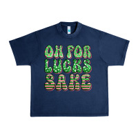 Navy oh for lucks sake st patricks Urban Heavy Tee - Artiststas