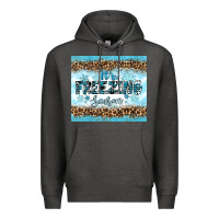 Charcoal Heather its freezing Premium Hoodie - RanaPortraitStore