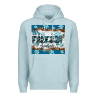 Blue Mist it's freezin season Premium Hoodie - RanaPortraitStore