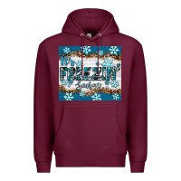 Burgundy it's freezin season Premium Hoodie - RanaPortraitStore