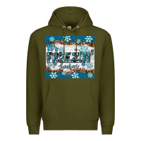 Army Green it's freezin season Premium Hoodie - RanaPortraitStore