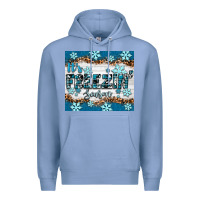 Colony Blue it's freezin season Premium Hoodie - RanaPortraitStore