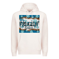 Pale Pink it's freezin season Premium Hoodie - RanaPortraitStore