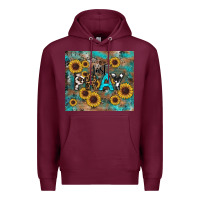 Burgundy just pray Premium Hoodie - RanaPortraitStore